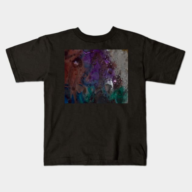 Art with colors and water Kids T-Shirt by M-Hutterer